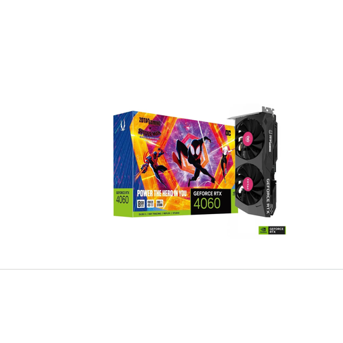 Видеокарта ZOTAC GeForce RTX 4060 OC Spider-Man Across The Spider-Verse Bundle 8 ГБ 3928500₽