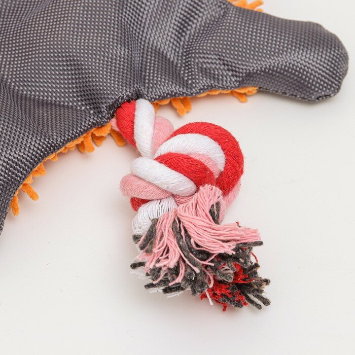 Игрушка текстильная "Косматая утка" , 32 х 19 см, оранжевая 9586971 - фотография № 6