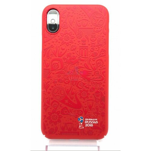 чехол для iphone xs x 5 8 tpu deppa d 103957 чм по футболу fifa™ kaliningrad Чехол FIFA World Cup 2018 для iPhone X, красный