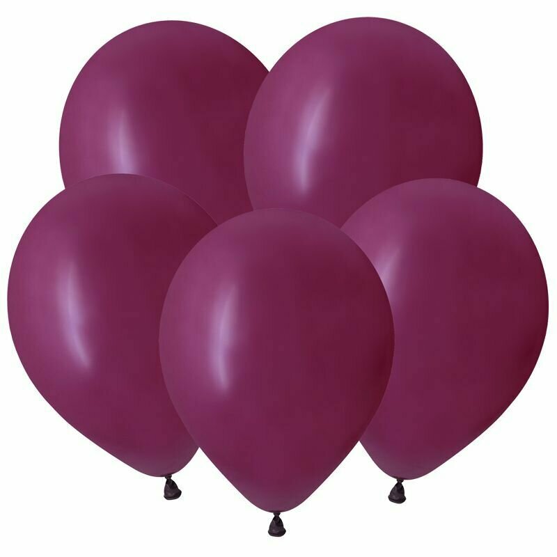 Набор воздушных шаров Бургундия Пастель / Burgundy 12 дюймов (30 см) 100 штук