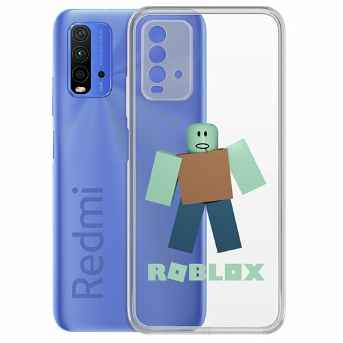 Чехол-накладка Krutoff Clear Case Roblox-Зомби для Xiaomi Redmi 9T чехол накладка krutoff clear case roblox паркурщик для xiaomi redmi 9t