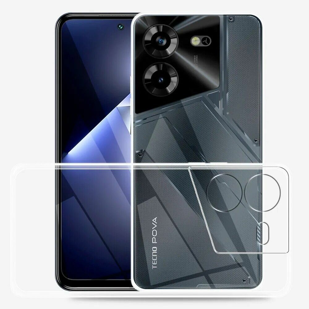 Чехол прозрачный для Tecno POVA 5 4G 2023 — фото 1