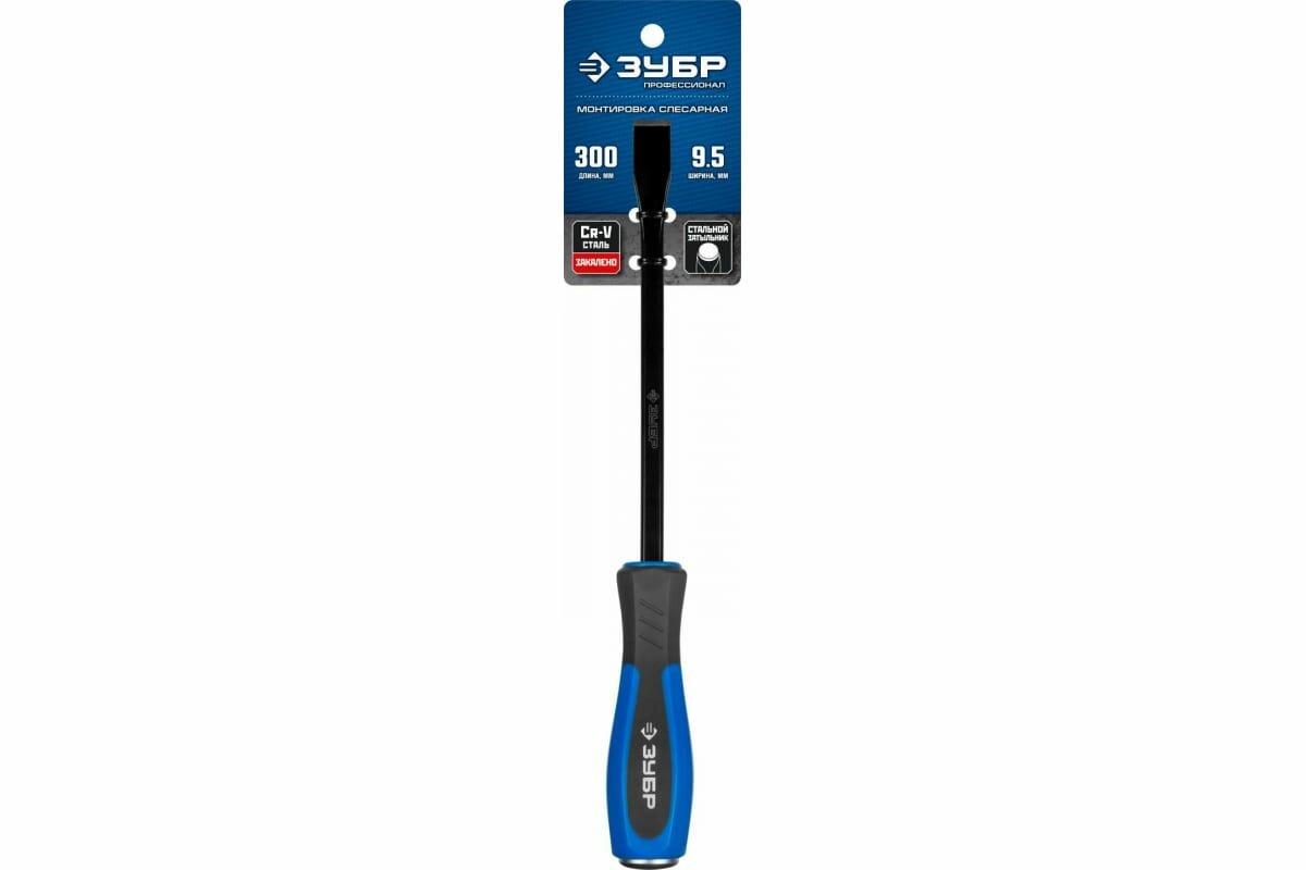 фото Монтировка, 300 мм, лопатка 9,5 мм, кованая, ЗУБР