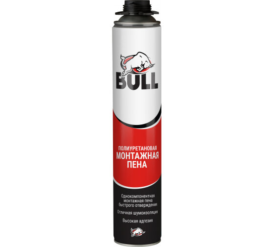 Профессиональная монтажная пена BULL PF65 750 ml