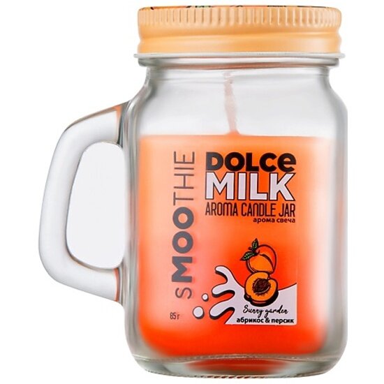 Свеча ароматическая DOLCE MILK санни гарден абрикос&персик 85 г