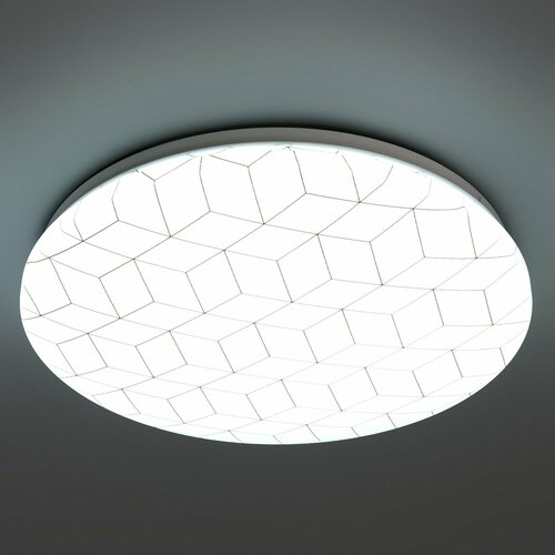 Светильник настенно-потолочный светодиодный Mosaic 13 м² холодный белый свет цвет белый