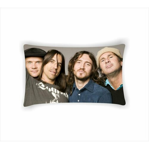 Подушка Red Hot Chili Peppers, Ред хот чили пепперс №9, С двух сторон, размер 40 на 29 см