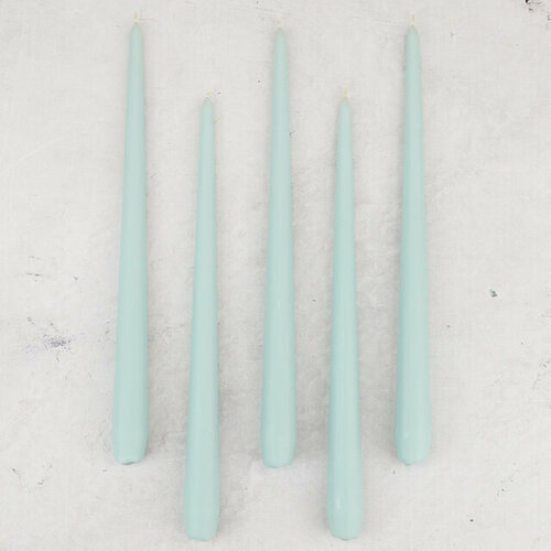 Candleslight Высокие свечи Андреа Velvet 30 см, 5 шт, мятные всв-30-30-набор-5