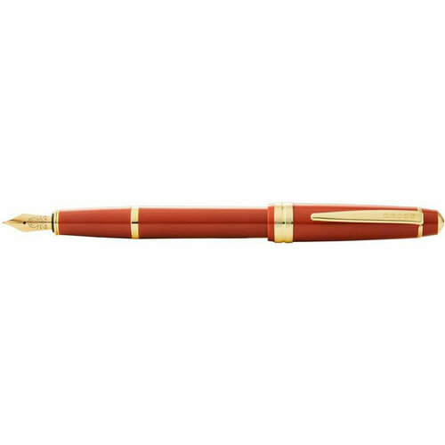 CROSS Перьевая ручка ailey Light Polished Amber Resin and Gold Tone (AT0746-13FF) ручка роллер cross смола янтарного цвета с позолоченными элементами