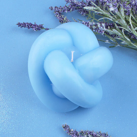 Свеча ручной работы 'Florence' (разные цвета) / Голубой