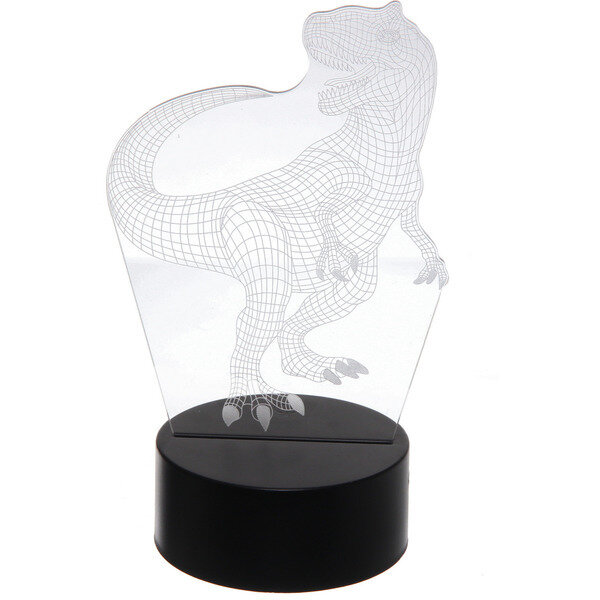 Светильник ночник «3D-Динозавр» на пластиковой подставке, с включателем USB - фотография № 2