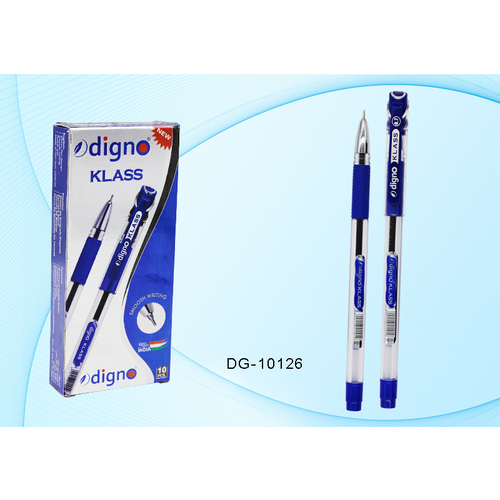 DIGNO Ручка шариковая с чернилами на масляной основе: DIGNO KLASS; прозрачный пластиковый корпус
