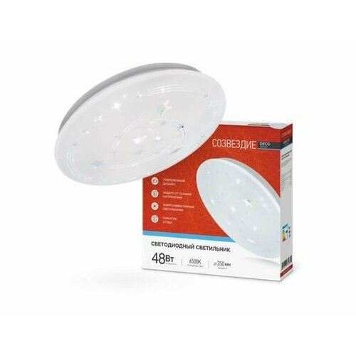 ASD/inHome светильник светодиодн. декоративный 48W(3120lm) 6500К 6K 350x55 IP40 DECO созвездие 8568 (арт. 812297)