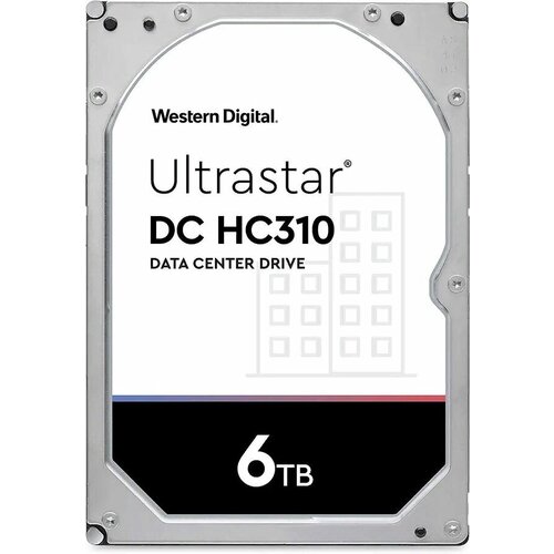 Жесткий диск WD Ultrastar DC HC310 HUS726T6TALE6L4, 6ТБ, HDD, SATA III, 3.5