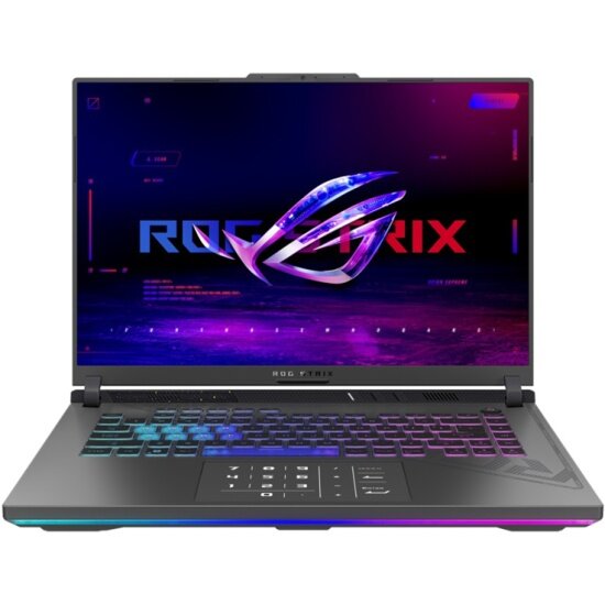 Ноутбук ASUS ROG Strix G16 2023 G614JZ-N4011 90NR0CZ1-M001P0 (16", Core i7 13650HX, 16Gb/ SSD 1024Gb, GeForce® RTX 4080 для ноутбуков) Серый - фото №1