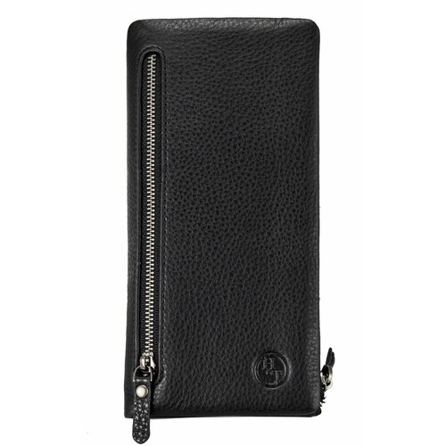 Бумажник , фактура зернистая, черный