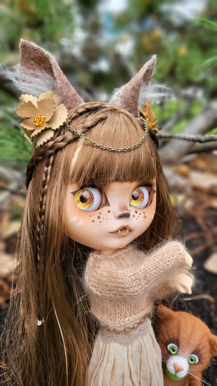 Кукла Блайз Кастом (Blythe custom) *Лесная кошка*