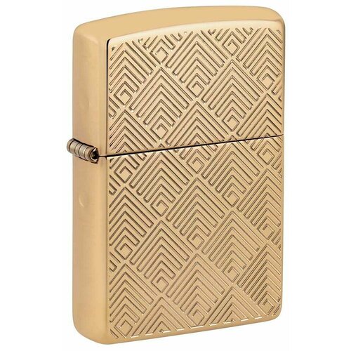 Зажигалка бензиновая ZIPPO 48570 Armor Pattern Design, золотистая, подарочная коробка