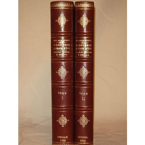 "Философия общего дела. Статьи, мысли и письма Николая Фёдоровича Фёдорова, изданные под редакцией В. А. Кожевникова и Н. П. Петерсона. В двух томах". Н. Ф. Фёдоров. 1913г.