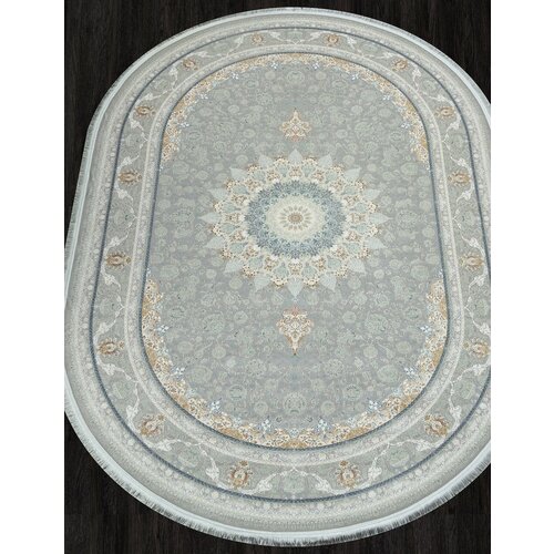 Ковер HAIDARI - Овал Синий, Классический, Ковер на пол, в гостиную, спальню, в ассортименте, Турция, Бельгия, Иран (200 см. на 400 см.)