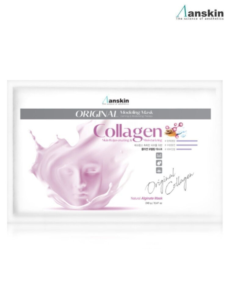 Anskin Альгинатная маска Collagen Modeling Mask с коллагеном, укрепляющая, 240 гр.