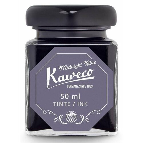 Kaweco 10002192 Флакон с чернилами для перьевой ручки kaweco, midnight blue 50 мл массажная cвеча pleasure lab midnight sun 50 мл