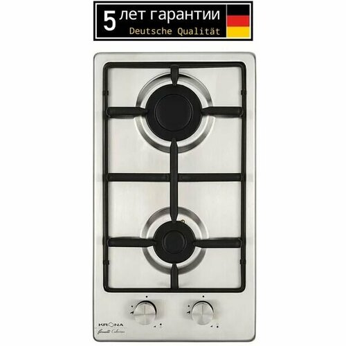 Газовая варочная панель KRONA PARTITA 30 IX встраиваемая нержавеющая сталь независимая 1388300₽