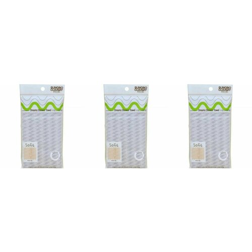 SC Мочалка для тела с плетением Сетка и полиэстеровыми нитями 