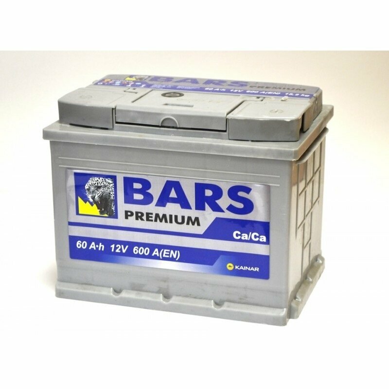 Автомобильный аккумулятор BARS Premium 6СТ-60 АПЗ П. П.