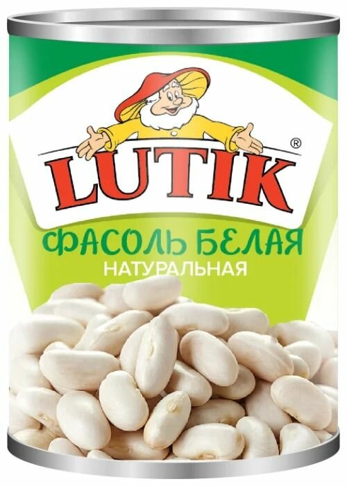 Фасоль белая 425 мл. Lutik 3 шт.