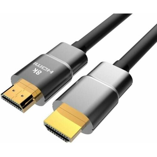 Кабель HDMI 1.5м VCOM Telecom ACG863-1.5M круглый черный серый кабель hdmi 1м vcom telecom acg863 1m круглый черный