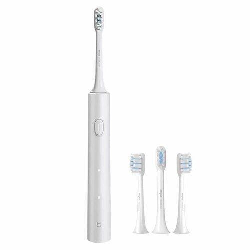 электрическая зубная щетка xiaomi mijia sonic electric toothbrush t100 белый Электрическая зубная щетка Xiaomi Mijia Sonic Electric Toothbrush T302 Серебро