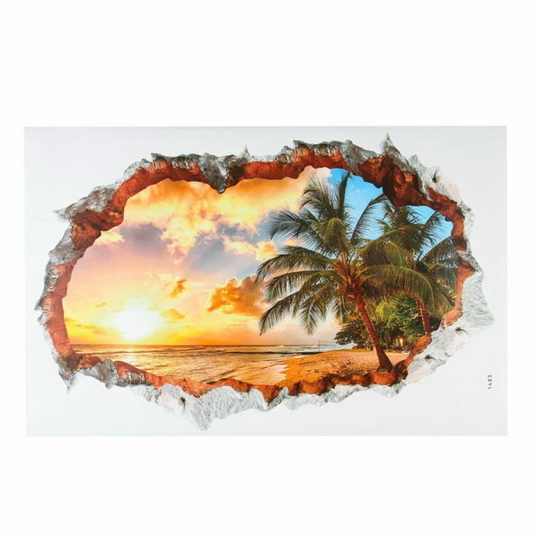 фото Наклейка 3Д интерьерная Море 90*60см