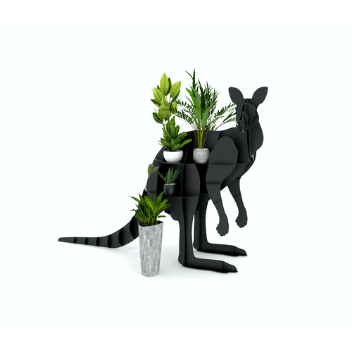 Кенгуру 3д подставка под цветы