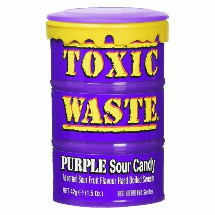 Кислые леденцы Toxic Waste - набор 3 вкуса (США), 42 г (3 шт) - фотография № 3