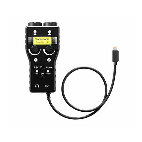 Адаптер Saramonic SmartRig+ Di, 2х XLR / 6.3 мм / 3.5 мм – Lightning