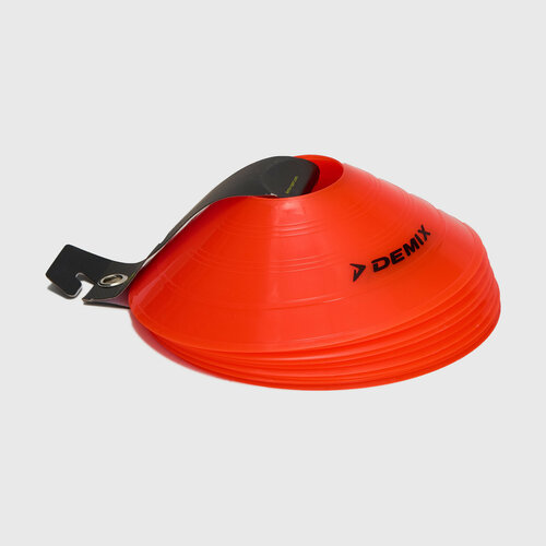 Конусы тренировочные (10 шт) Demix Cone Markers 109172-D2, размер NS, Оранжевый demix бейсболка demix