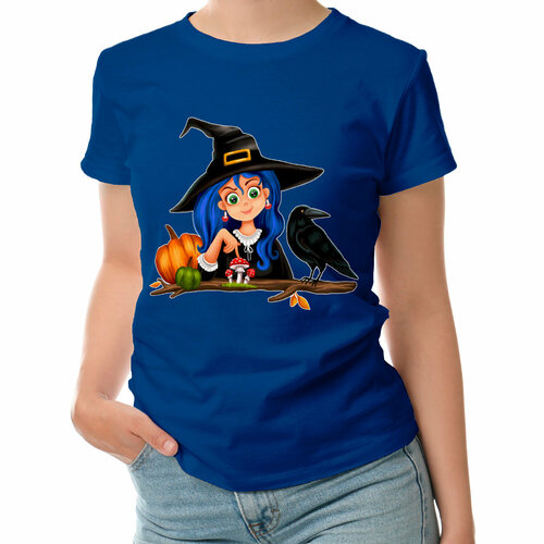 фото Футболка roly, размер l, синий