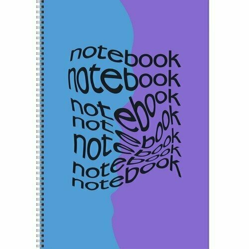Тетрадь Notebook для конспектов, 80 листов, А4, 60г/м2, в клетку тетрадь 24 листа клетка летнее настроение мел картон выб лак 60г м2