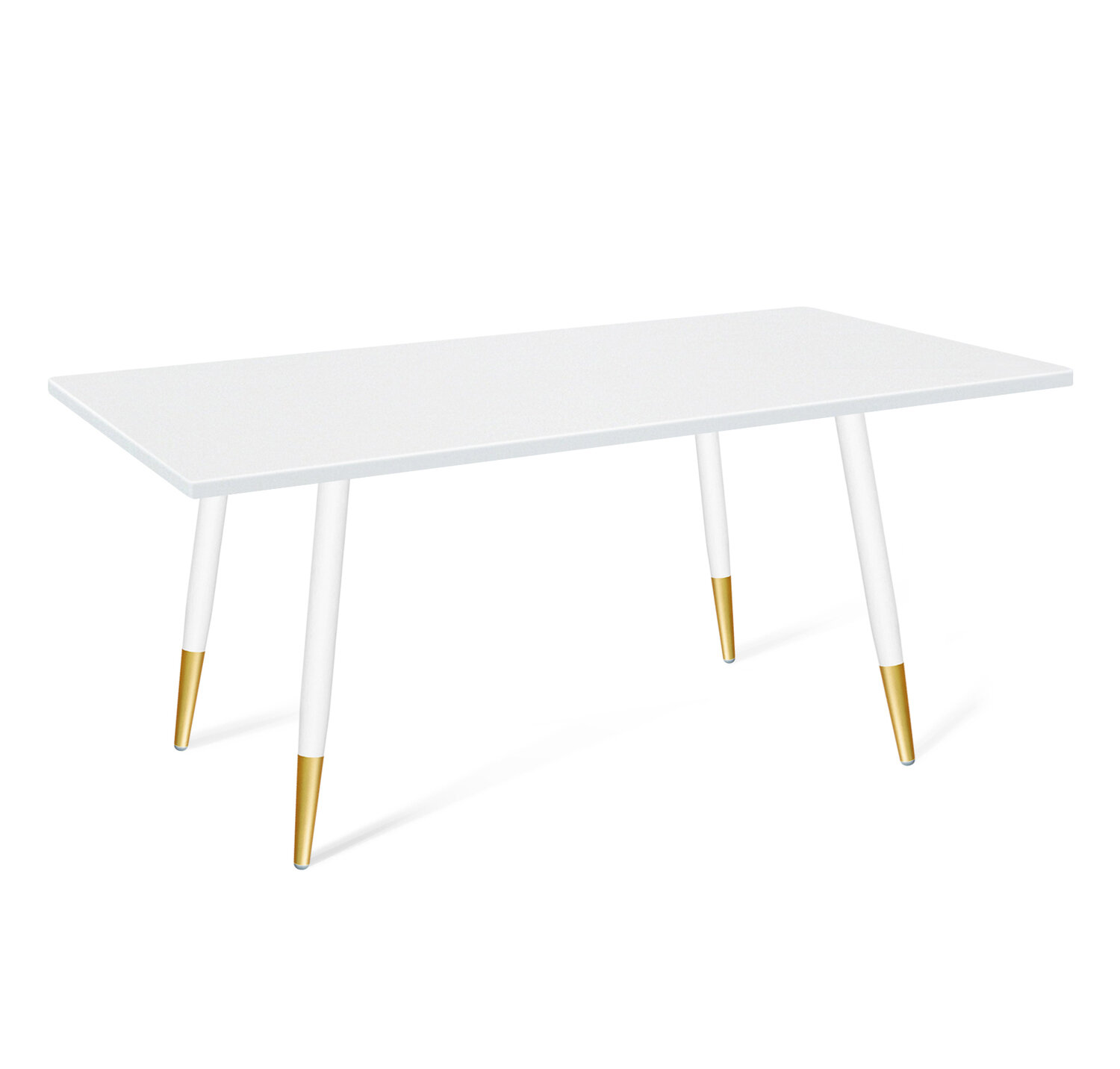 фото Стол Sheffilton SHT-TU14/120/80 МДФ белый муар/золото/белый шагрень