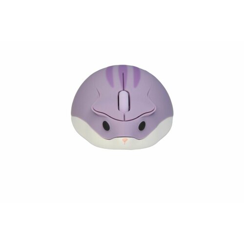 Компьютерная мышь хомячок мышь беспроводная оптическая эргономичная CHUYI 24G Мышка с глазами фиолетовая 156900₽