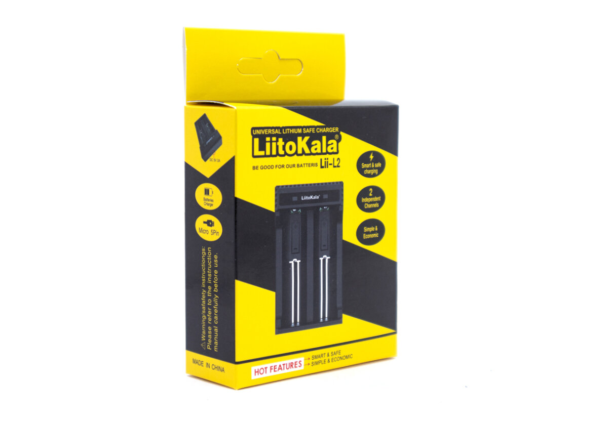 Зарядное устройство LiitoKala Lii-L2 для 37V Li-ion аккумуляторов 18650 и др 500mA/1000mA