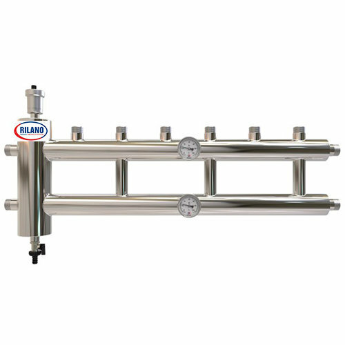 фото Коллектор с гидравлическим разделителем 85кВт 3+1 контуров Ду32 OLRUS (GCK-32-3.1)