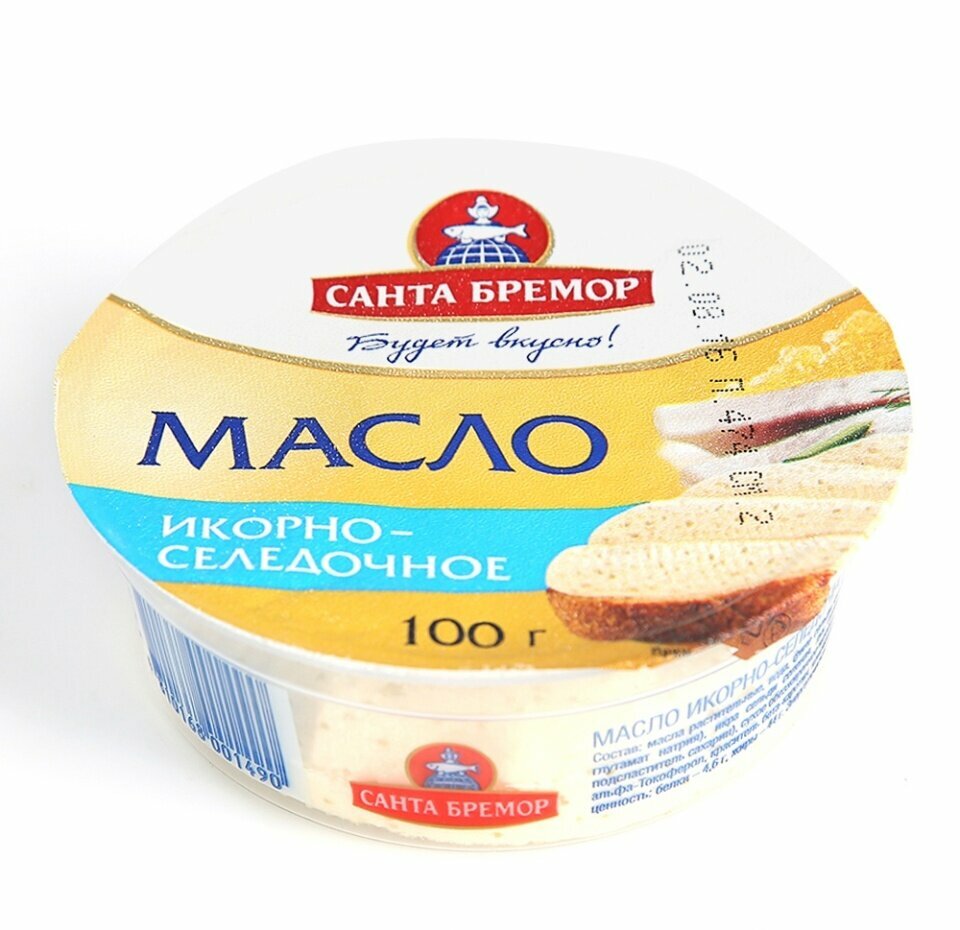 Масло икорно-селёдочное, «Санта Бремор»