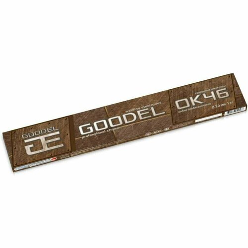 Электроды Goodel, ОК-46, 3х350 мм, 1 кг электроды goodel ок 46 gold 3х350 мм 3 кг