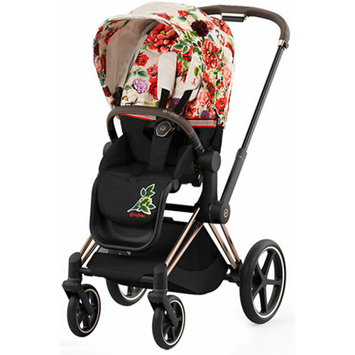 Cybex Priam IV Fashion Collection (FE Spring Blossom light на шасси Rosegold) cybex спальный блок для коляски priam iv fe spring blossom light