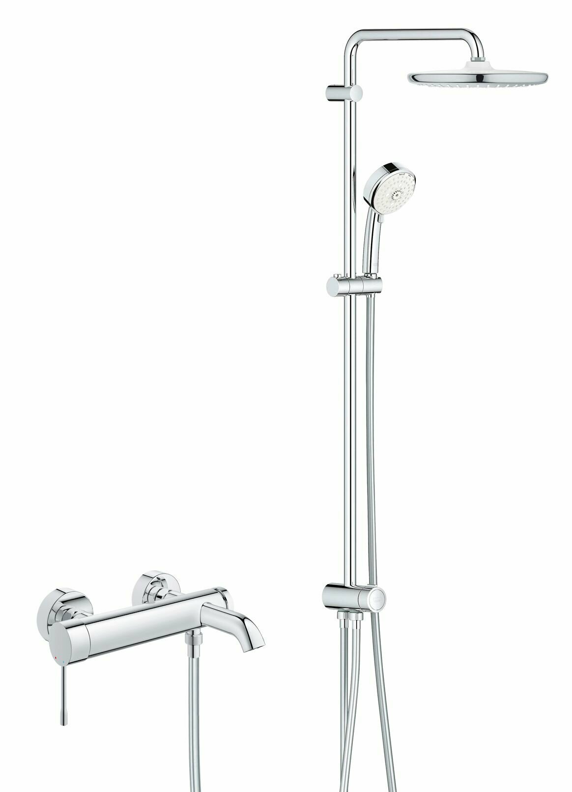 фото Душевая стойка со смесителем для ванны Grohe Essence New Cosmopolitan 250, хром