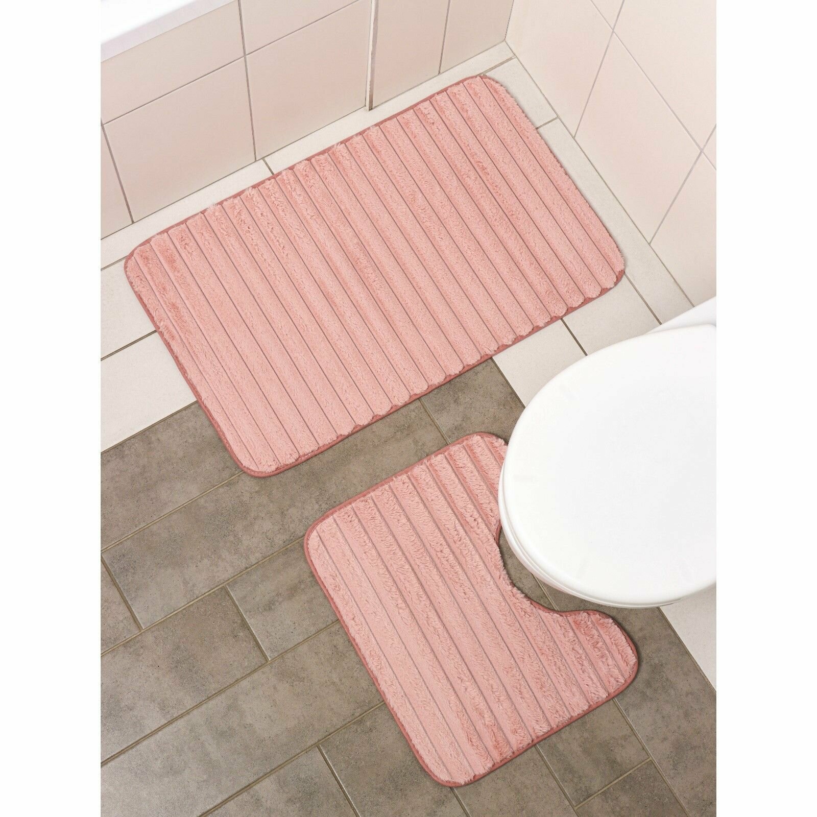 Набор ковриков для ванной и туалета Оливия, 2 шт