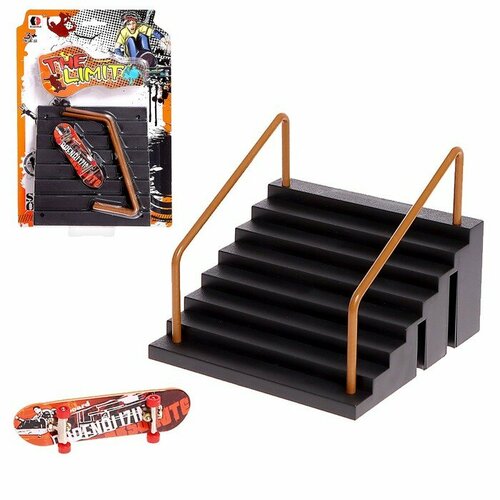 Набор скейт-парк Прыжок на перила фингерборд лесенки с перилами 1116₽