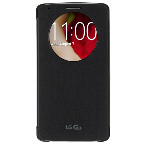 Чехол QuickCircle для LG G3 CCF-340G. AGEUTB Black (черный)